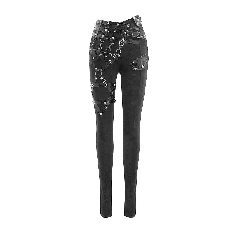 'Styrene' Asymmetric Punk Pants