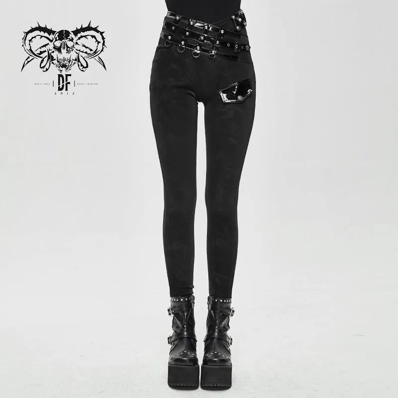 'Styrene' Asymmetric Punk Pants