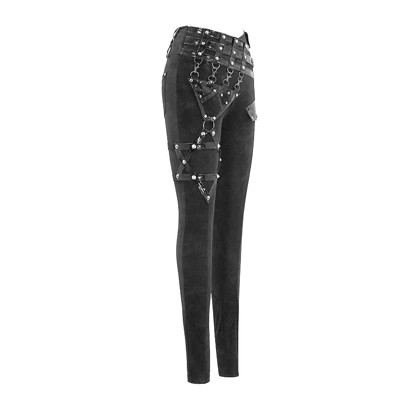 'Styrene' Asymmetric Punk Pants