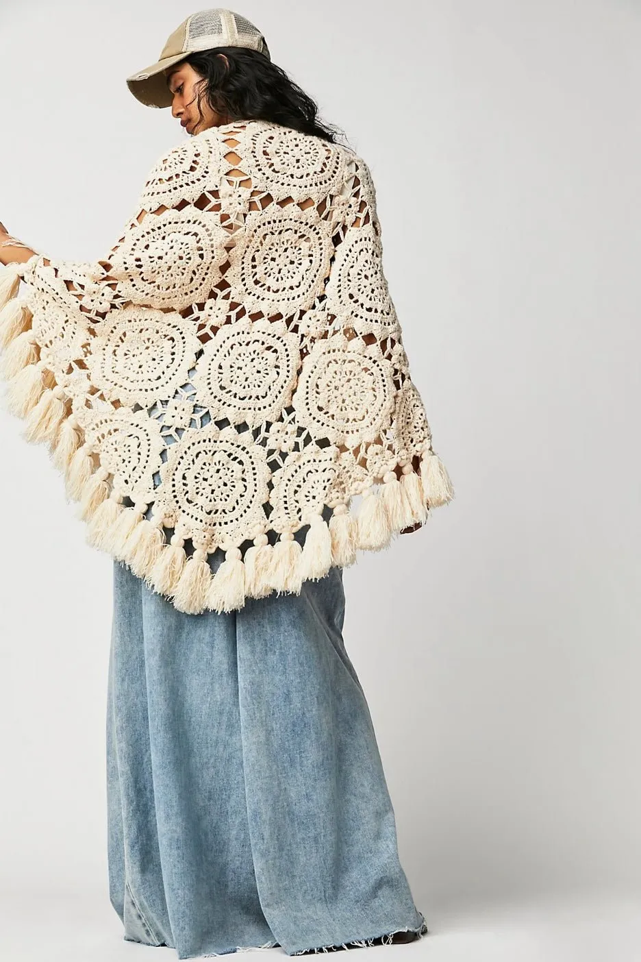 SUNNY DAY CROCHET SHAWL PONCHO