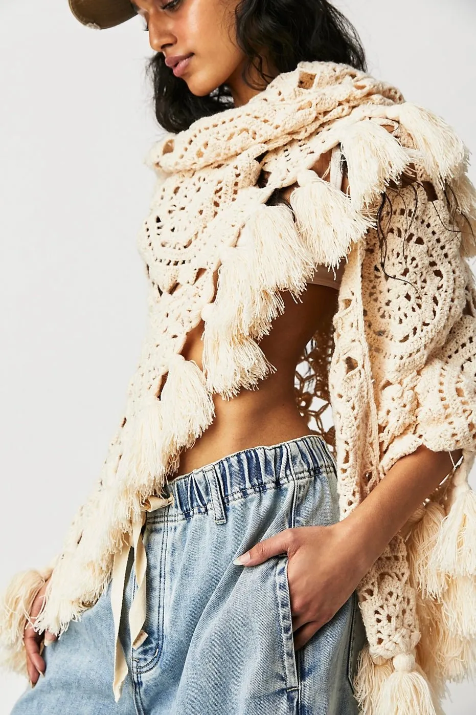 SUNNY DAY CROCHET SHAWL PONCHO