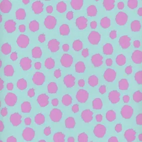 Tula Pink Tabby Road Deja Vu Fur Ball in Technomint  fabric