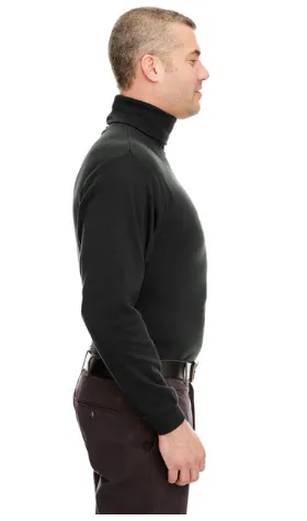UltraClub Adult Egyptian Interlock Long-Sleeve Turtleneck
