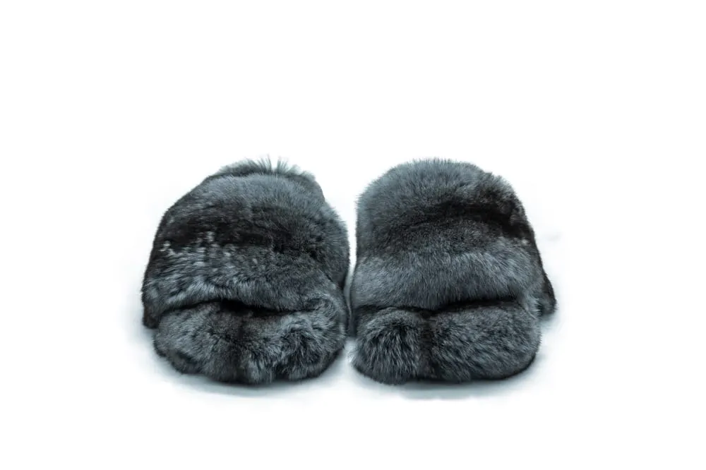 VANCOUVER - Chinchilla fur slippers
