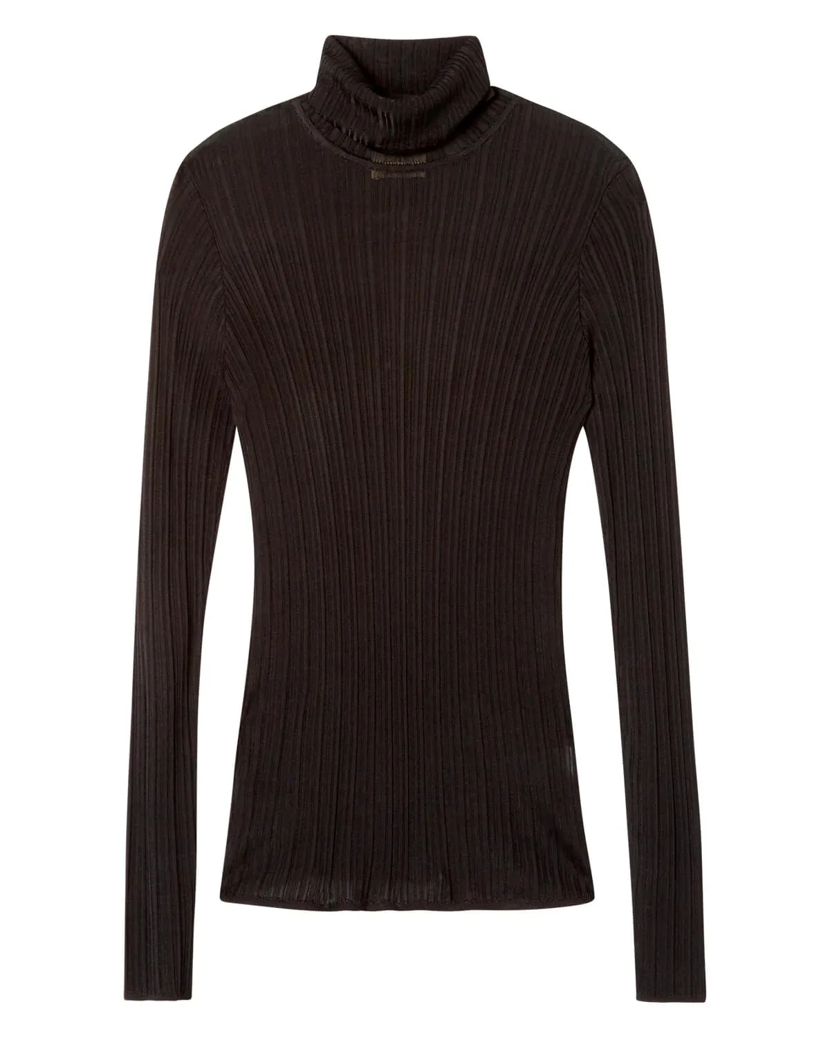 Variegated Rib Turtleneck Pullover