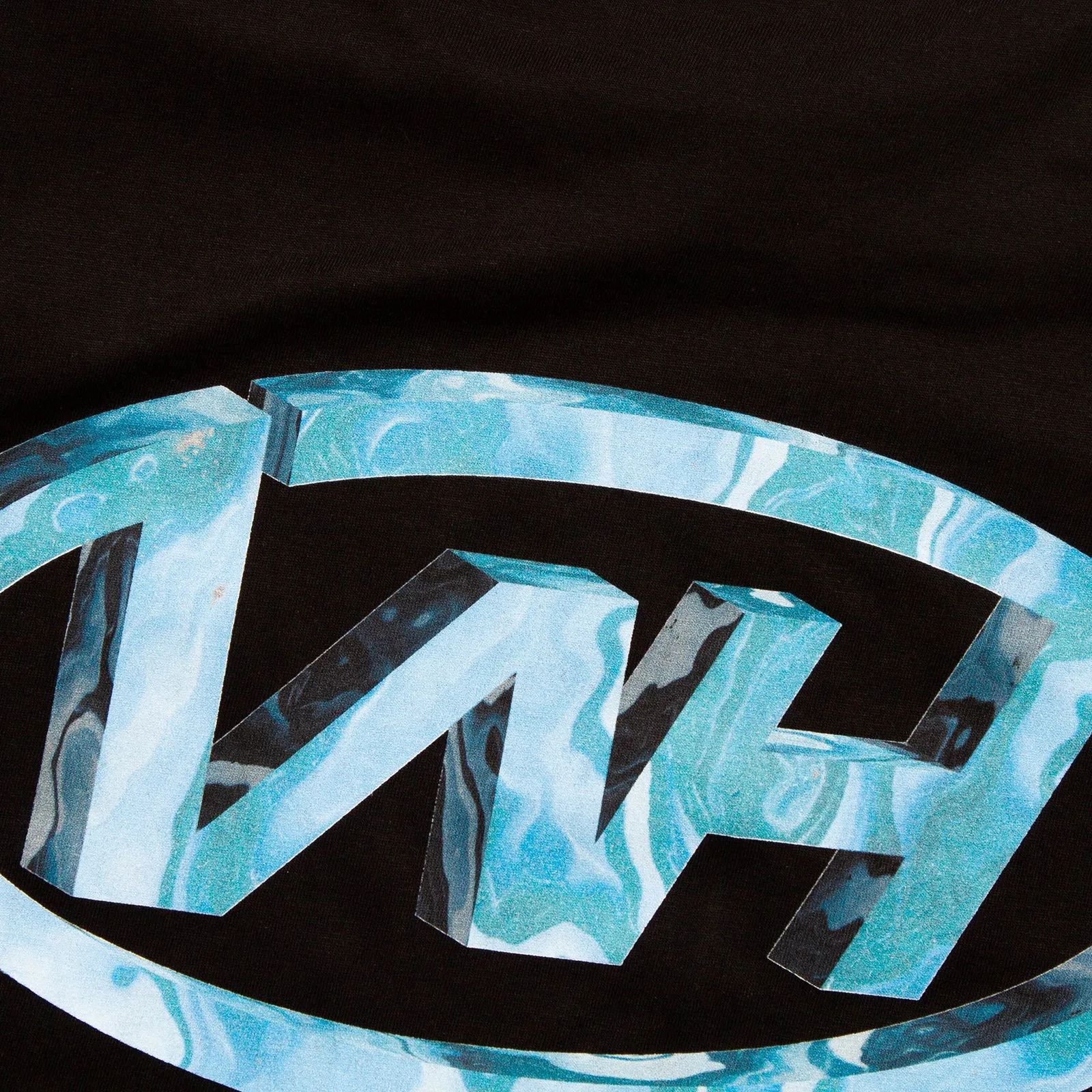 WH Crew Sky Front Print - Tshirt - Black