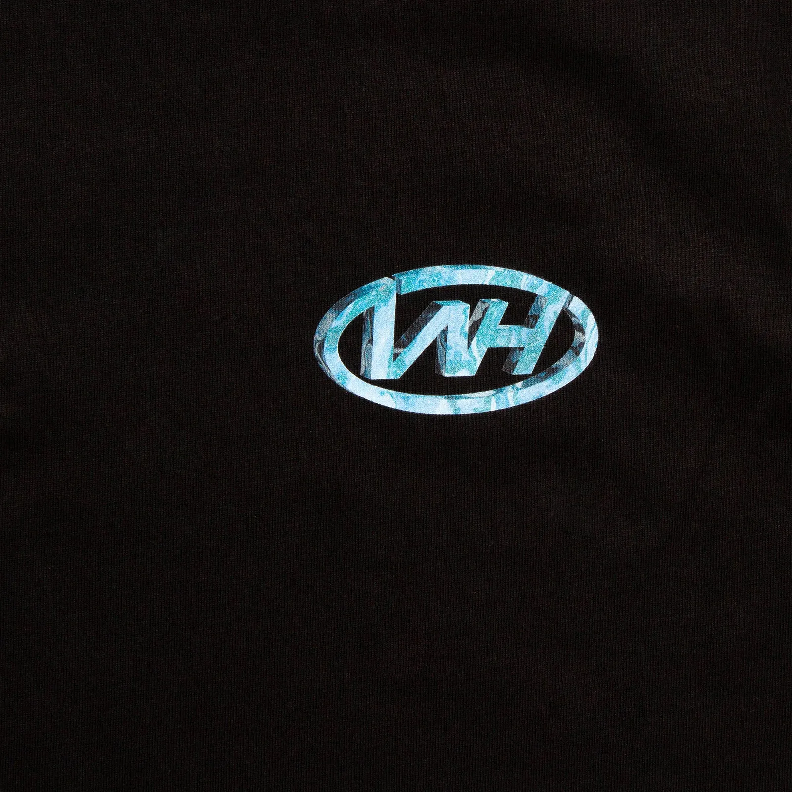 WH Crew Sky Front Print - Tshirt - Black