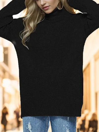 Winter Snug Knit Turtleneck Sweater