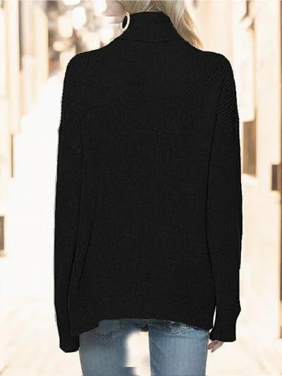 Winter Snug Knit Turtleneck Sweater