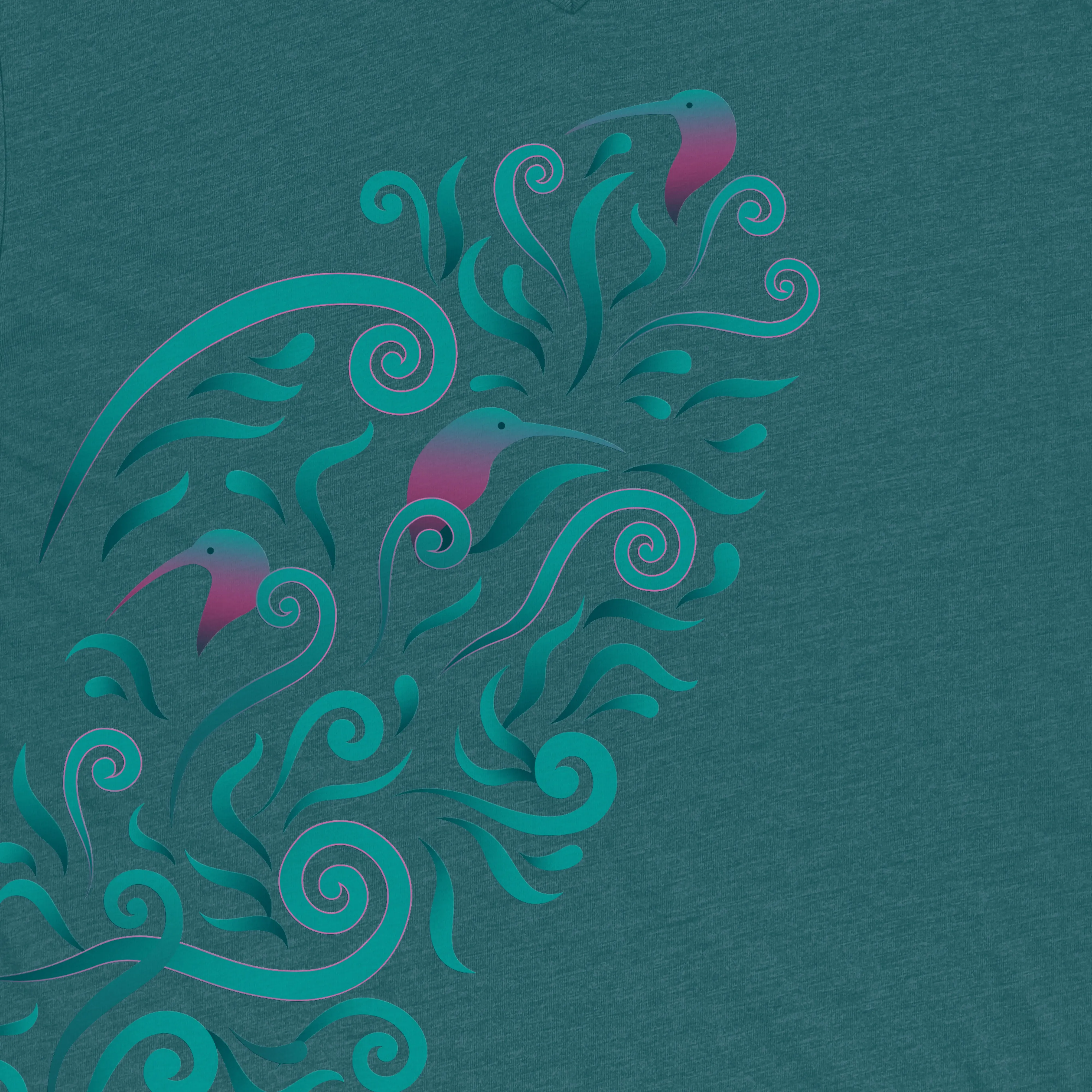 Womens New Zealand T Shirt - Filigree Kiwi